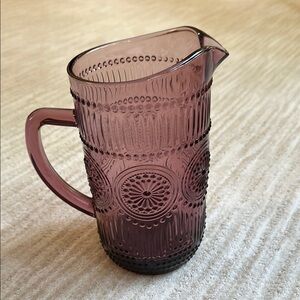 THE PIONEER WOMAN Adeline-Plum Glass Pitcher 54 Oz | 1.59 Liter Pitcher